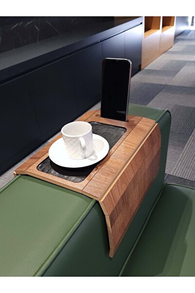 ARKITEKT EX Kolçak Tepsisi MDF 8 mm | Kaymaz Orta Alan | Bardaklık ve Telefon...