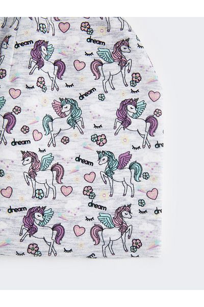LC Waikiki Set of 2 Printed Beanies for Girls