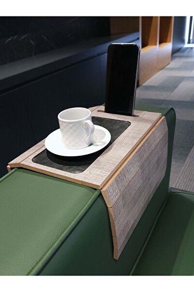 ARKITEKT EX Kolçak Tepsisi MDF 8 mm | Kaymaz Orta Alan | Bardaklık ve Telefon...