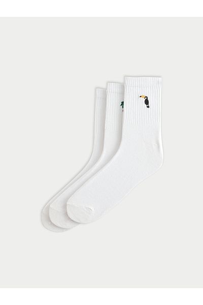 LC Waikiki Patterned Men's Socks 3-Piece