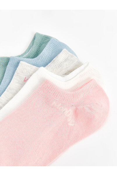 LC Waikiki Bedruckte Booties-Socken für Damen im 5er-Pack