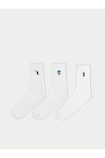 LC Waikiki Patterned Men's Socks 3-Piece