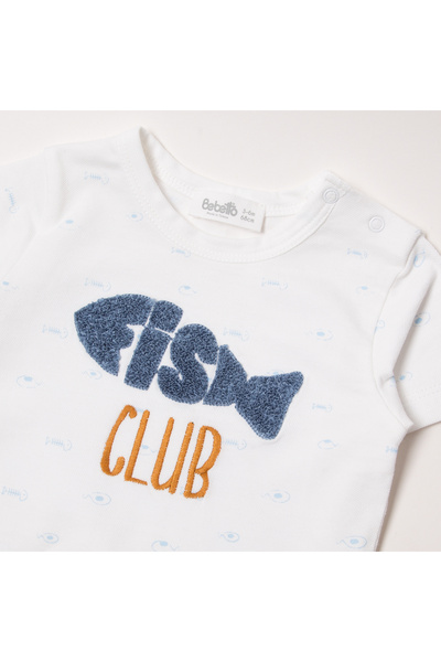 Bebetto PİKE T-SHIRT 2-PIECE SET (SAILBOATS/24) K 4398