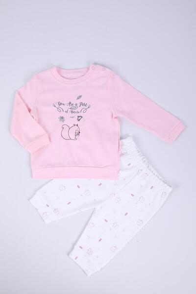 Babyhola طقم علوي وسفلي للفتيات الصغيرات لفصل الربيع الموسمي 12316