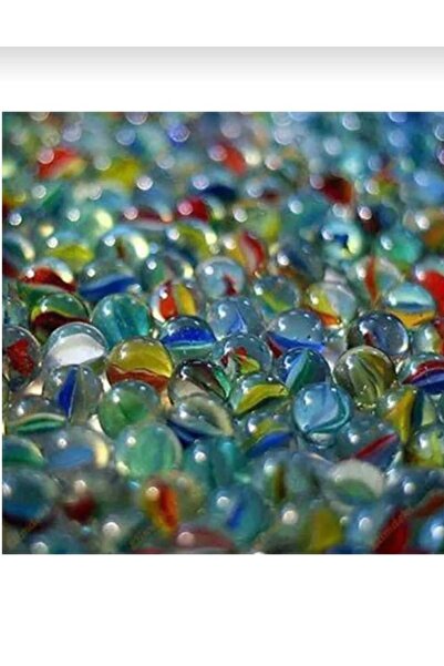 ÇEÇEN HOME Marble Toy 72 Pieces Ball Glass Toy Marble Set Pure and Various