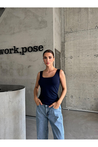 Laluvia Sötétkék ovális nyakörvű sportoló