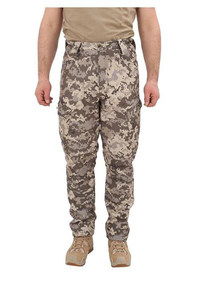 SINGLE SWORD Pantaloni Softshell Rezistenți la apă Cu multe buzunare Tactici Trekking Outdoor Pixel Pantaloni