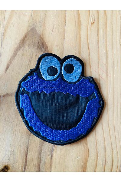 ZID Cookie Monster Muppet Show Embroidery Patch Patch 8x8 Cm