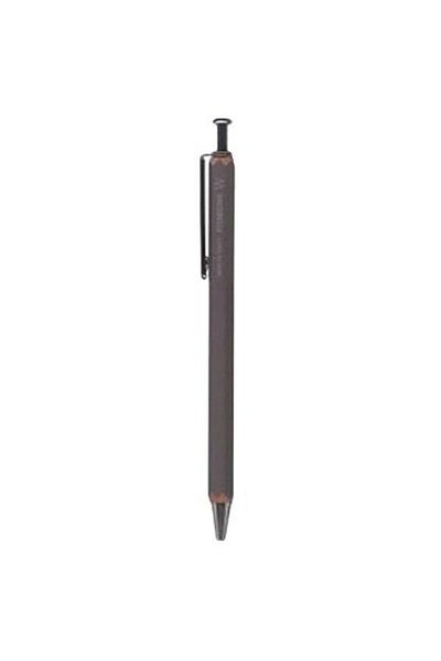 Kitaboshi Japan Wooden Case Ballpoint Pen 1.0mm Color: Gray