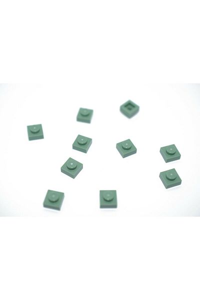 LEGO Moc Custom Accessory Creator Plate 1 X 1 Flat Brick Sand Green 4 Pieces Will Be Sent