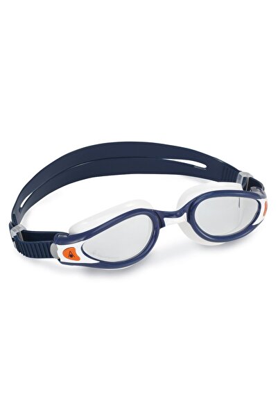 Aqua Sphere عدسة شفافة من كايمان إكسو - نظارات سباحة باللونين الأزرق والأبيض