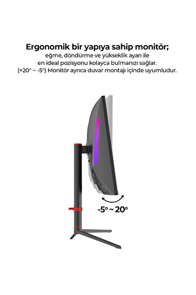 Havit Gamenote GSC102 27" Inç 200Hz 1ms Full Hd Pivot Curved Gaming Monitör VA Panel