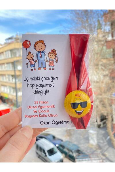 gizemli tohumlar 23 Nisan Özel Balonlu Çikolatalı 25 Adet