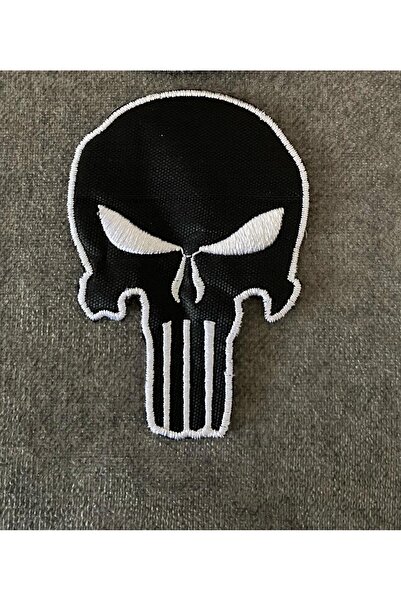 Genel Markalar Punisher Kurukafa Yama Patch 8x6 Cm
