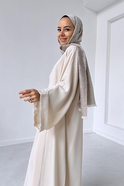 Ka Hijab Abaya Double Set - Beige