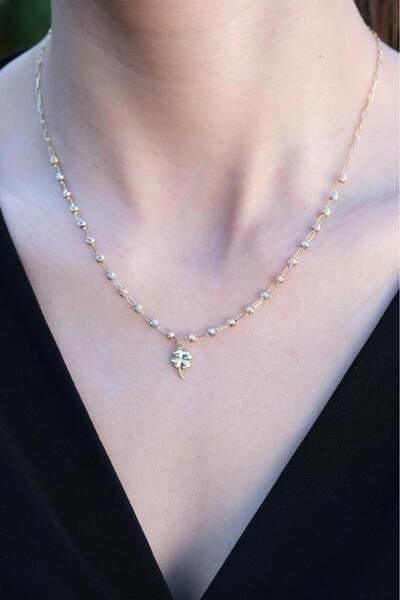 Tufanlar Kuyumculuk Altın Dorikalı Yonca Kolye