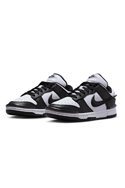 Nike W DUNK LOW TWIST KADIN SPOR AYAKKABI BEYAZ-SİYAH DZ2794001 B-82