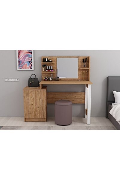 Derya Dekor Jeni Makyaj Masası Atlantik Çam