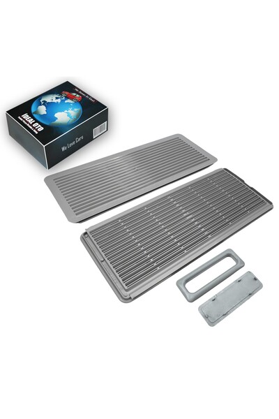 İDEAL OTOMOTİV مرسيدس W202 W203 W209 W210 W211 W215 W219 W220 مقبض ستارة فتحة السقف وغطاء الشبكة (رمادي)
