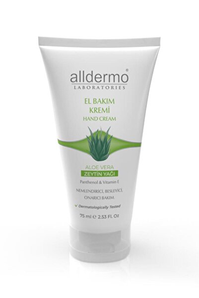 Alldermo El Bakım Kremi 75 ml Aloevera - Zeytin Yağlı