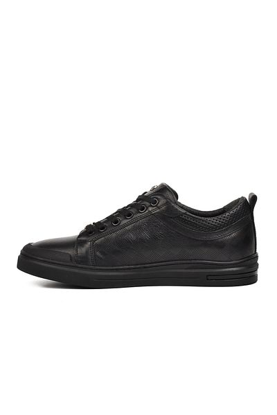 Pierre Cardin 10206 Black Genuine Leather Men's Sneakers