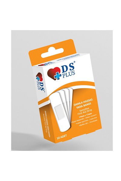 DS PLUS Sensitive Band-Aid 10 Pieces 1 Pack