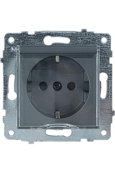 ga gözde aydınlatma OVİVO GRANO SMOKED COVERED SOILED SOCKET FRAME INCLUDED