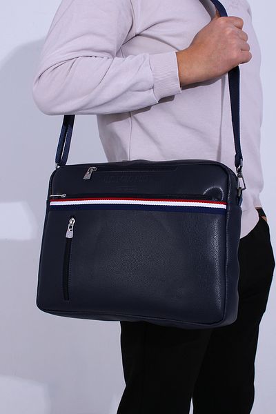 U.S. Polo Assn. U.S. Polo Assn 21592-21591 Τσάντα για φορητό υπολογιστή χαρτοφύλακα messenger Τσάντα Macbook ΣΚΟΥΡΟ ΜΠΛΕ