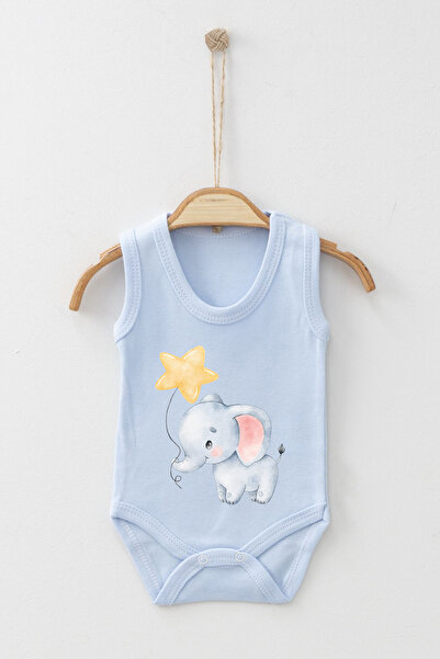 MYADA بدلة للجسم بطبعة فيل على شكل نجمة مع أشرطة ومشابك