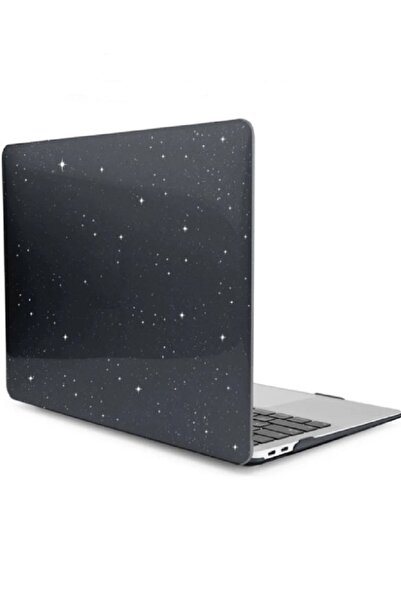 Nezih Case Apple Macbook Air 13.3 M1 2020 Simli Parlak Crystal 360 Derece Tam Korumalı Kapak A1932/a2179/a2337