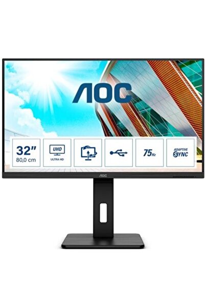 Aoc 31.5" U32p2 4k Led Monitör 4ms Mm Siyah