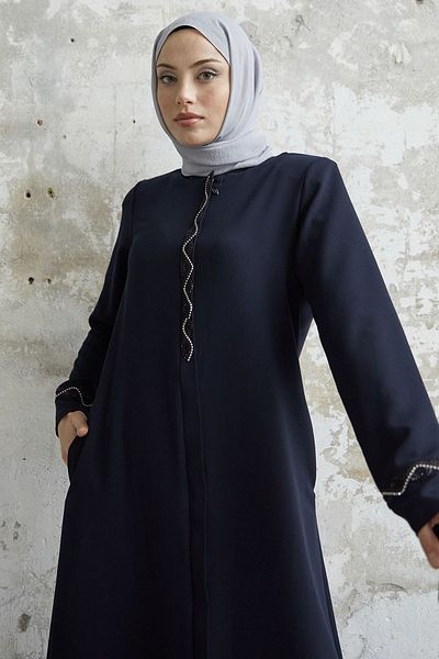 InStyle Σπειροειδής Πέτρινη Λεπτομερής Κυψελοειδής Φερατίνα - Ναυτικό Μπλε