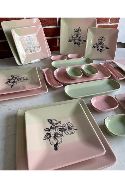 Keramika Colorful Flavors 23 Piece Breakfast Set