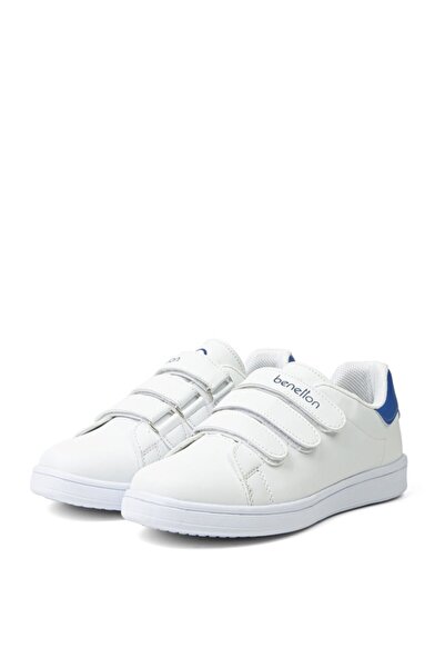 Benetton Velcro Women's Sports Shoes White-Blue