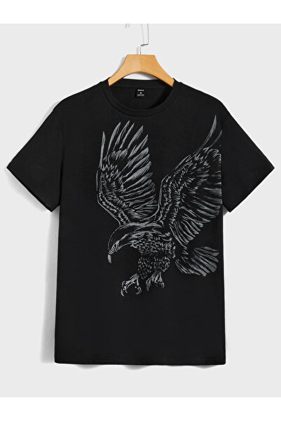 Stendhal Unisex Kartal Baskılı Tshirt