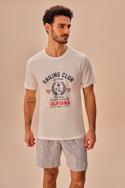 SUWEN Σετ ανδρικό σορτς Sailor