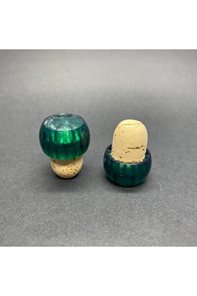 Genel Markalar PLASTİK BAŞLIKLI MANTAR TIPA - DOĞAL MANTAR TIPA - CAM ŞİŞE TIPASI - YEŞİL 10 ADET