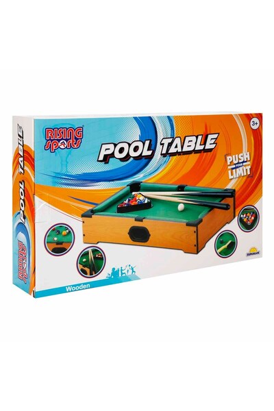Sunman Masaüstü Ahşap Orta Boy Bilardo Kolay Kurulum 51X31X9.3CM