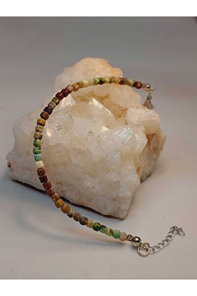 Yasamtohumu Кризокол камінь кубічної форми 3 мм браслет (45320)