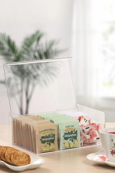 Porselen Diyarı 6 Compartment Tea Storage Box