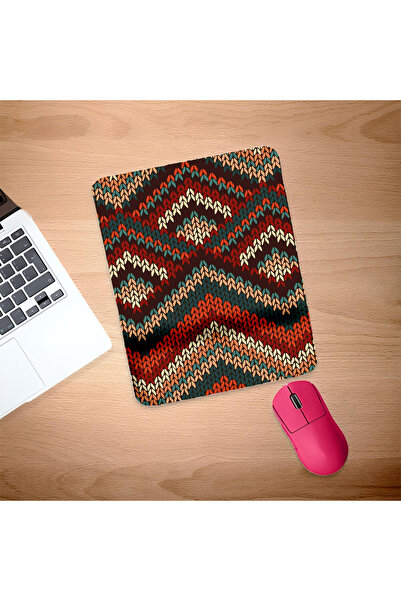 UcuruStore Πολύχρωμο πλεκτό mouse pad με σχέδιο και στήριγμα καρπού
