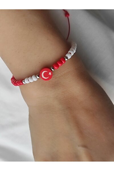 Amabel Jewelerys سوار على شكل دبوس على شكل علم تركي (خاص 23 أبريل)