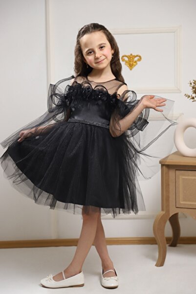 Genel Markalar YENİ TREND Papatya Detaylı Fırfırlı Taş Kemerli Tütülü Kız Beb...