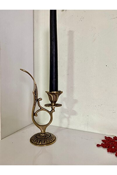 hediye PİRİNÇ DÖKÜM TEKLİ ŞAMDAN MUMLUK HEDİYELİK EŞYA EV DEKORU