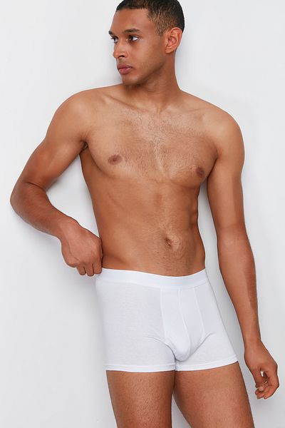 Trendyol Collection 3er-Pack weiße Boxershorts aus Baumwolle - TMNAW20BX0063