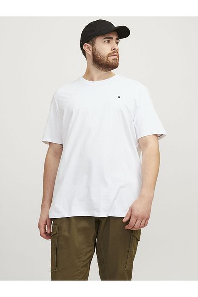 Jack & Jones Plus T-Shirt Plus Einfarbig T-Shirt