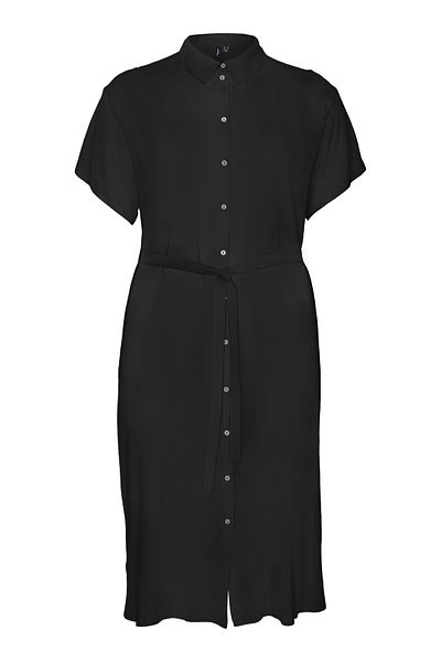 Veromoda Curve VMBUMPY SS SHIRT KLEID WVN GA CUR