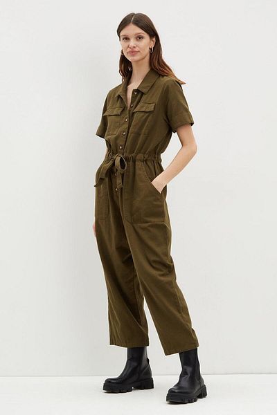 DOROTHY PERKINS Women's Khaki Jumpsuit