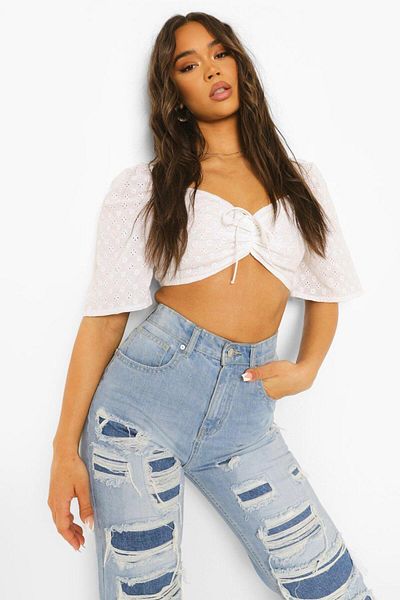 BOOHOO بلوزة نسائية عاجية
