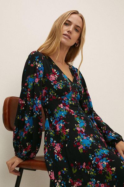 Oasis Black Women's Dress